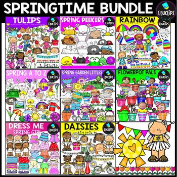Springtime Clip Art Bundle {Educlips Clipart}