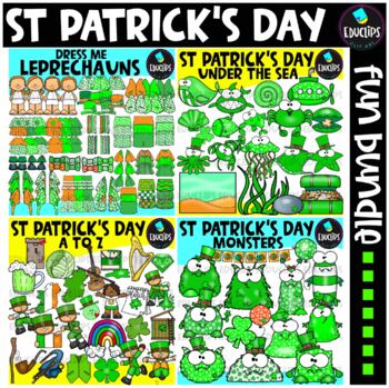 St Patrick's Day Clip Art Fun Bundle {Educlips Clipart}