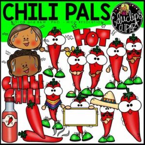 Chili Pals Clip Art Set {Educlips Clipart}