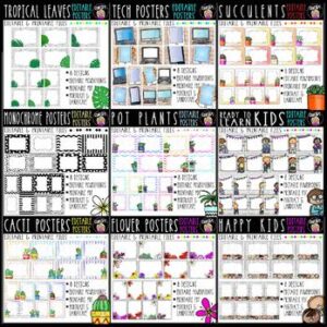 EDITABLE & PRINTABLE Poster Bundle {Educlips Resources}