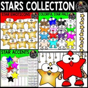 Stars Clip Art Collection {Educlips Clipart}