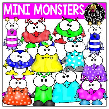 Mini Monsters Clip Art Set {Educlips Clipart}