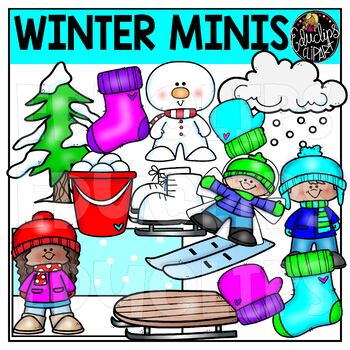 Winter Minis Clip Art Set {Educlips Clipart}