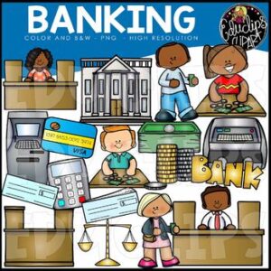 Banking Clip Art Set {Educlips Clipart}