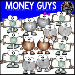 Money Guys Clip Art Set {Educlips Clipart}