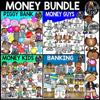 Money Clip Art Bundle {Educlips Clipart}
