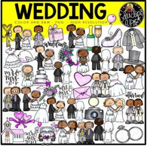 Wedding Clip Art Set {Educlips Clipart}