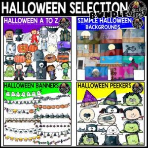Halloween Selection Clip Art Bundle {Educlips Clipart}