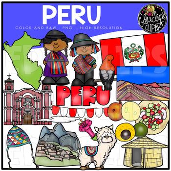 Peru Clip Art Set {Educlips Clipart}