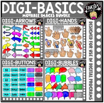 DIGI Basics - Movable Images Clip Art Bundle {Educlips Clipart}