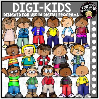 DIGI Kids - Movable Images Clip Art {Educlips Clipart}