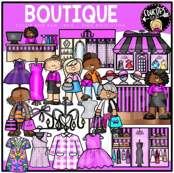 Boutique Clip Art Set {Educlips Clipart}