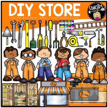 DIY Store Clip Art Set {Educlips Clipart}