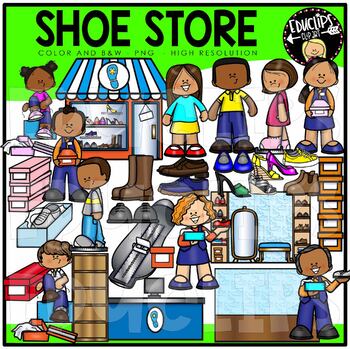Shoe Store Clip Art Set {Educlips Clipart}