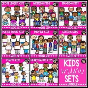 Kids Mini Sets Clip Art Bundle {Educlips Clipart}
