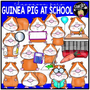 Classroom Pets - Guinea Pig At School Clip Art Set {Educlips Clipart}