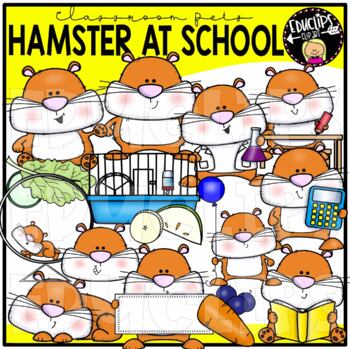 Classroom Pets - Hamster At School Clip Art Set {Educlips Clipart}