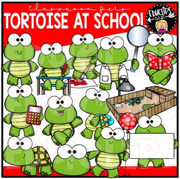 Classroom Pets - Tortoise At School Clip Art Set {Educlips Clipart}