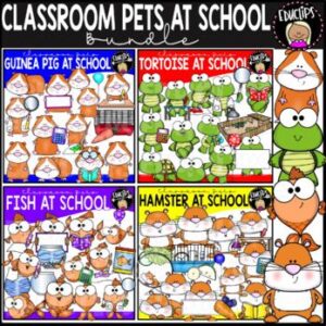 Classroom Pets At School Clip Art Bundle {Educlips Clipart}