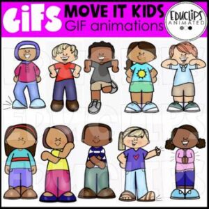 GIF - Move It Kids Animated Images - {Educlips}