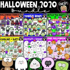 Halloween 2020 Clip Art Bundle {Educlips Clipart}