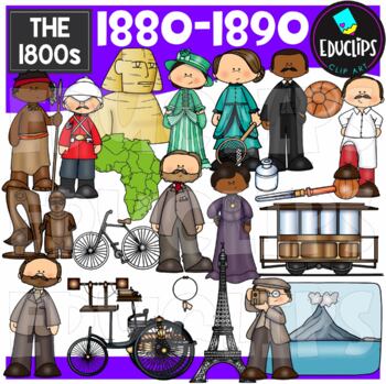 The 1800's ~ 1880 - 1890 Clip Art Set {Educlips Clipart}