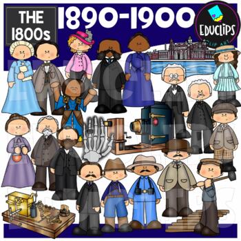 The 1800's ~ 1890 - 1900 Clip Art Set {Educlips Clipart}