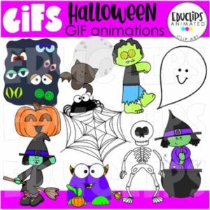 GIFs - Halloween - Animated Images - {Educlips}