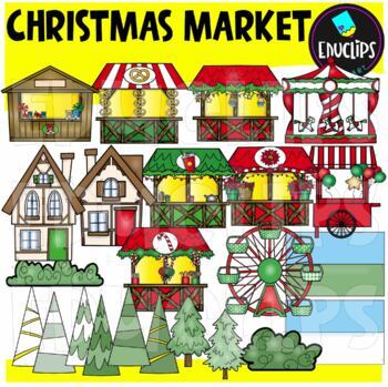 Christmas Market Clip Art Set {Educlips Clipart}