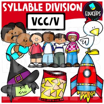Syllable Division - VCC/V - Clip Art Set {Educlips Clipart}