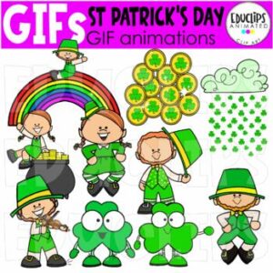 GIFs - St Patrick's Day - Animated Images - {Educlips}