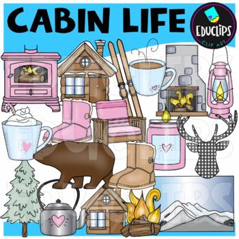 Cabin Life Clip Art Set {Educlips Clipart}