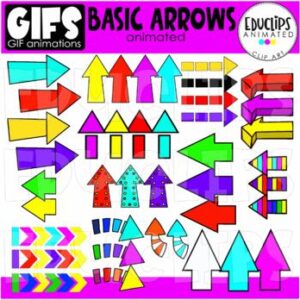 GIFs - Basic Arrows - Animated Images - {Educlips}