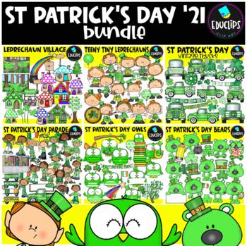 St Patrick's Day '21 Clip Art Bundle {Educlips Clipart}