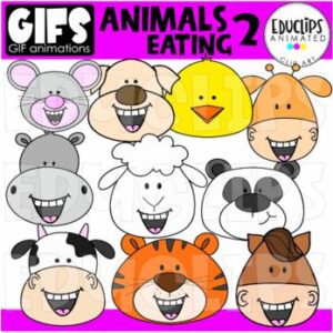 GIFs - Animals Eating 2 - Animated Images - {Educlips}