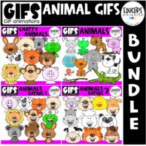 GIFs - Animals Bundle - Animated Images - {Educlips}