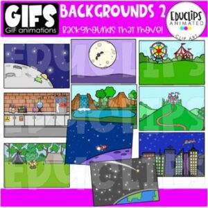 GIFs - Backgrounds 2 - Animated Images - {Educlips}