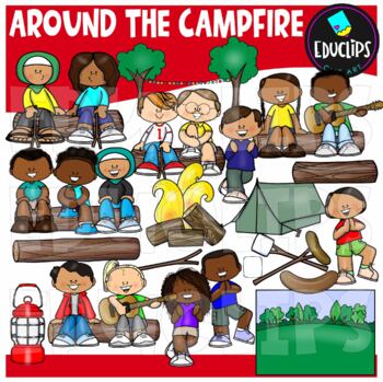 Around The Campfire Clip Art Set {Educlips clipart}