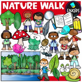 Nature Walk Clip Art Set {Educlips clipart}