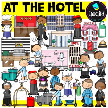At The Hotel Clip Art Set {Educlips Clipart}