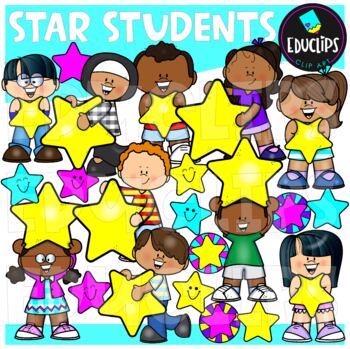 Star Students Clip Art Set {Educlips Clipart}