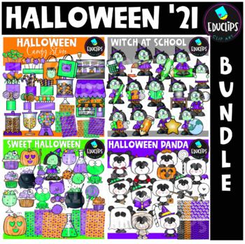 Halloween '21 Clip Art Bundle {Educlips Clipart}