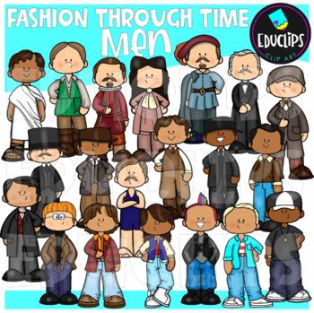 Fashion Through Time - Men Clip Art Set {Educlips Clipart}
