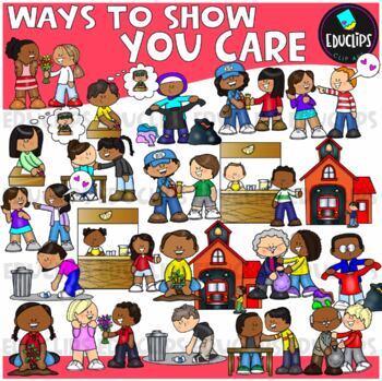 Ways To Show You Care Clip Art Set {Educlips Clipart}