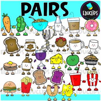 Pairs Clip Art Set {Educlips Clipart}