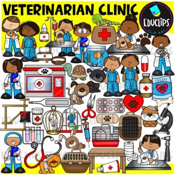 Veterinarian Clinic Clip Art Set {Educlips Clipart}
