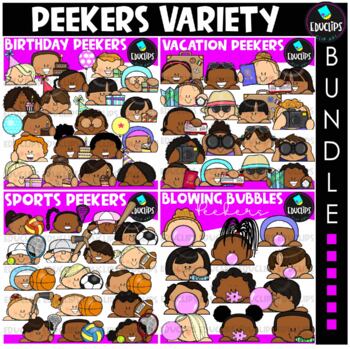 Peekers Variety Clip Art Bundle {Educlips Clipart}