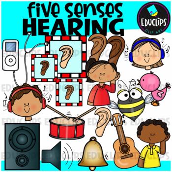 Five Senses - Hearing - Clip Art Set {Educlips Clipart}