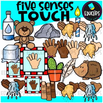Five Senses - Touch - Clip Art Set {Educlips Clipart}