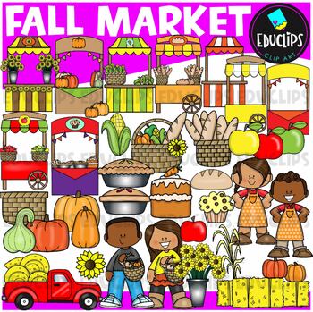 Fall Market Clip Art Set {Educlips Clipart}